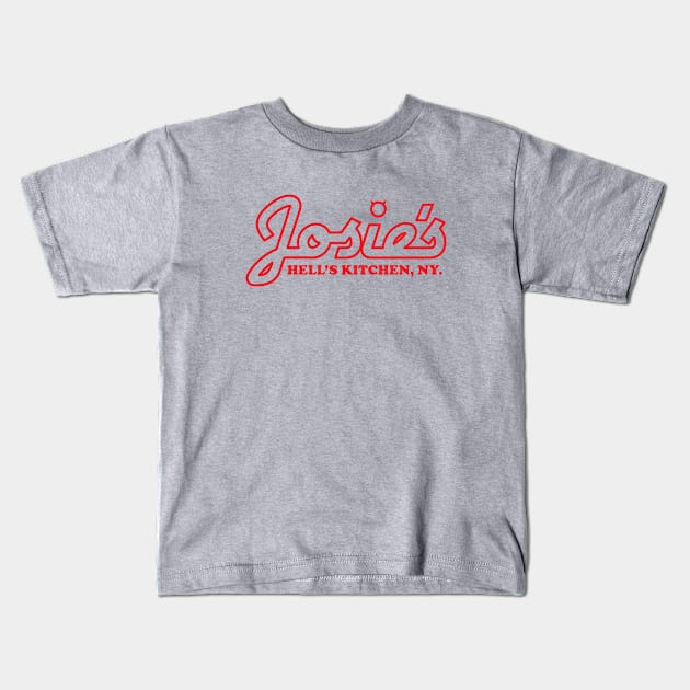 Josie's Bar & Grill, Hells Kitchen - Red Kids T-Shirt by BlazeComics